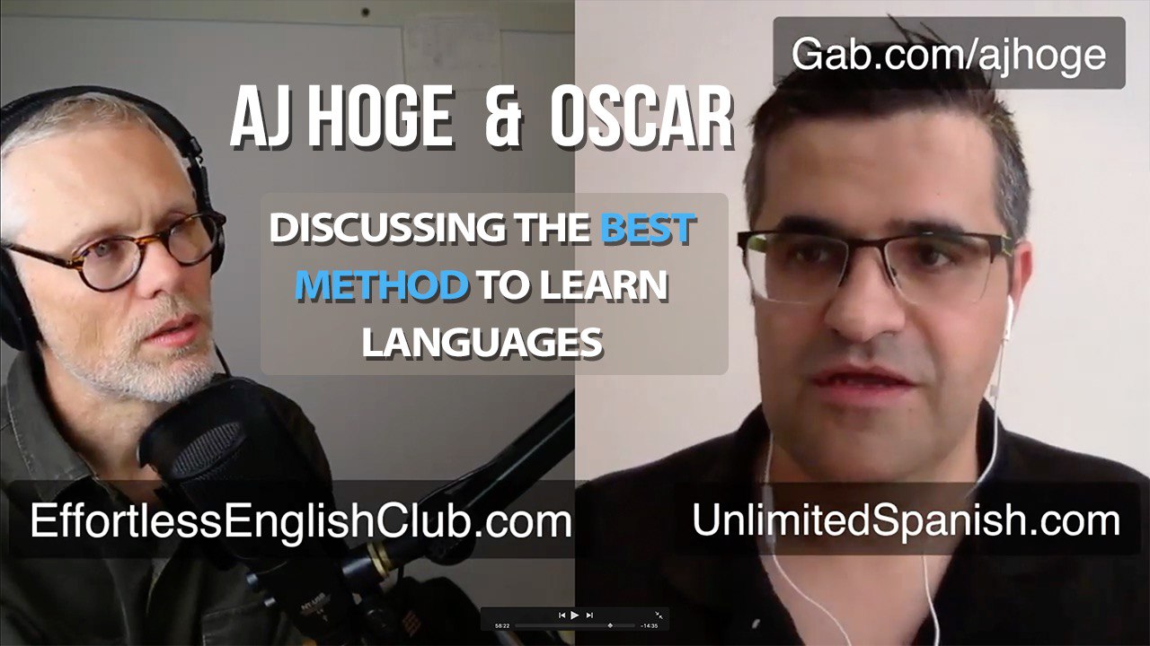 Especial. Entrevistado por AJ Hoge de Effortless English - Unlimited ...