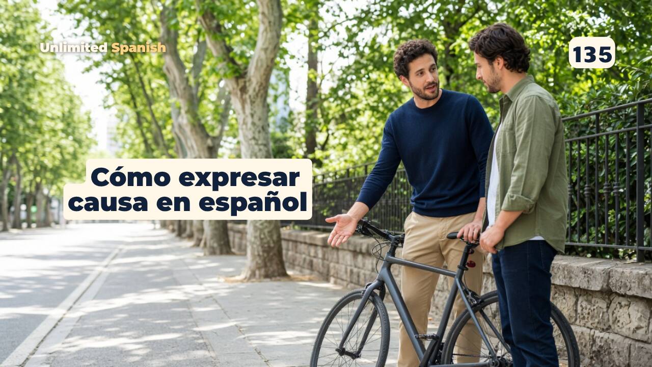 135 Cómo expresar causa en español